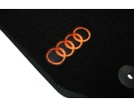 Пример вышивки Audi в оранжевом цвете